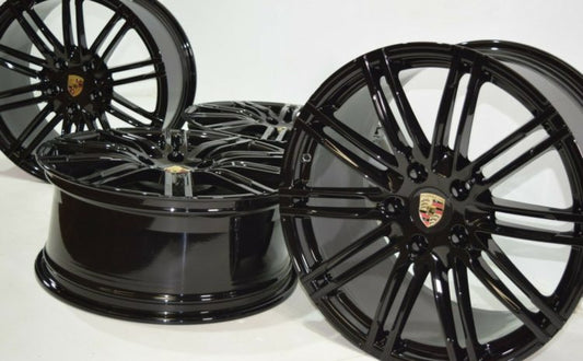 20” Porsche 911 991 Turbo III Carrera Genuine OEM Factory Rims Wheels BLACK