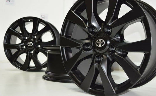 18" Toyota Land Cruiser LC200 SATIN BLACK Factory OEM RIMS 75195