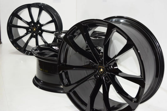 23" LAMBORGHINI URUS Factory OEM AUTHENTIC BLACK WHEELS RIMS rims 23 inch