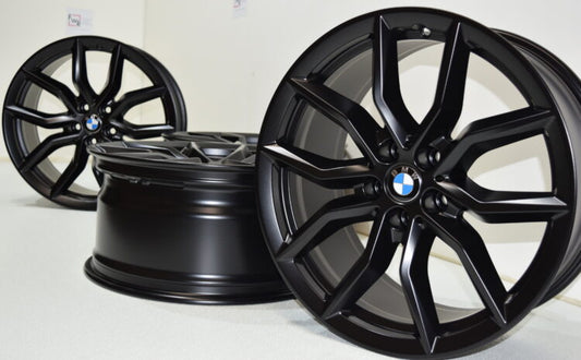 19" BMW X5 X6 BLACK FACTORY OEM wheels rims 86457 2019 2020 2021 2022 2023 2024 2025 2026