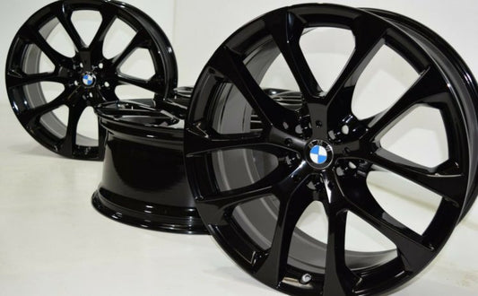20" BMW X5 X7 BLACK WHEELS RIMS FACTORY OEM Original 86459 2019-2026