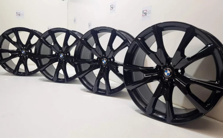 22” BMW X7 M50i 755M G07 Wheels Rims Black Stock Genuine Original Factory OEM