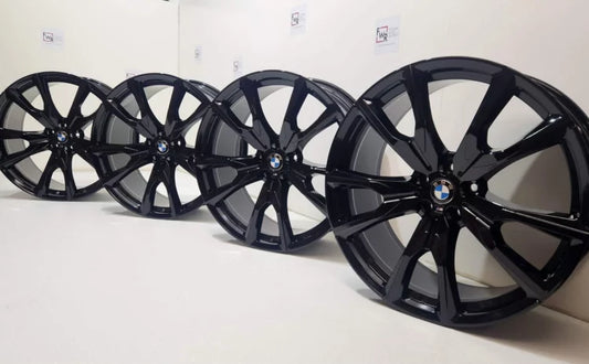 22” BMW X7 M50i 755M G07 Wheels Rims Black Stock Genuine Original Factory OEM