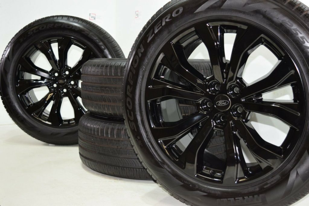 20″ Ford Explorer SPORT Factory OEM gloss black wheels rims tires ST