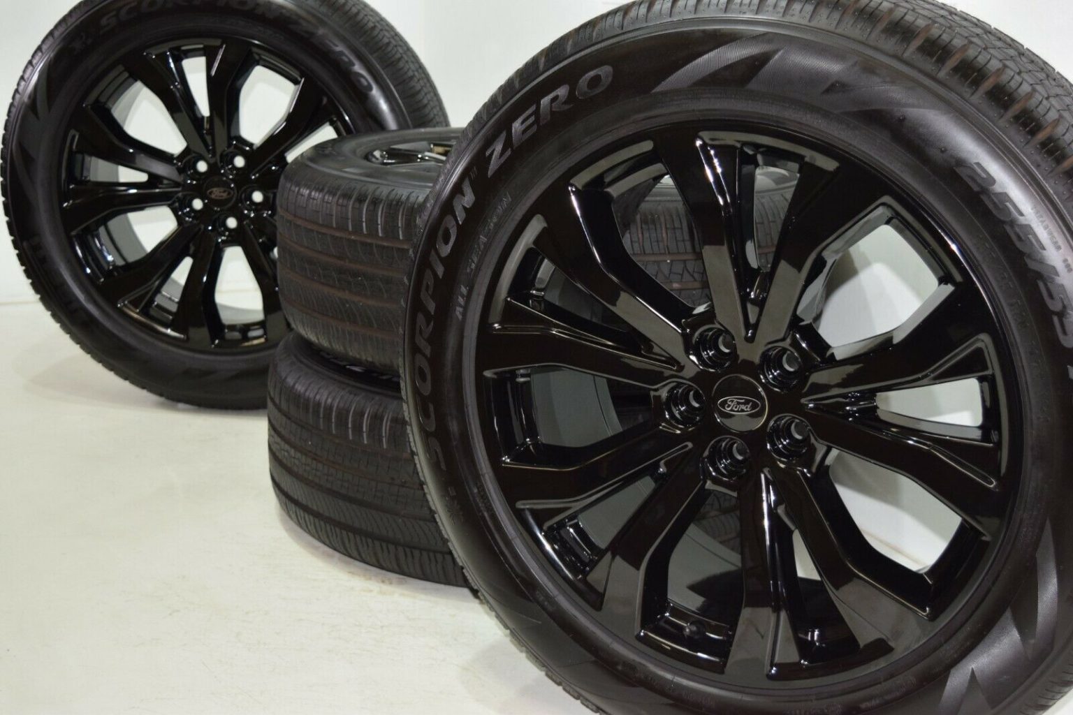 20″ Ford Explorer SPORT Factory OEM gloss black wheels rims tires ST
