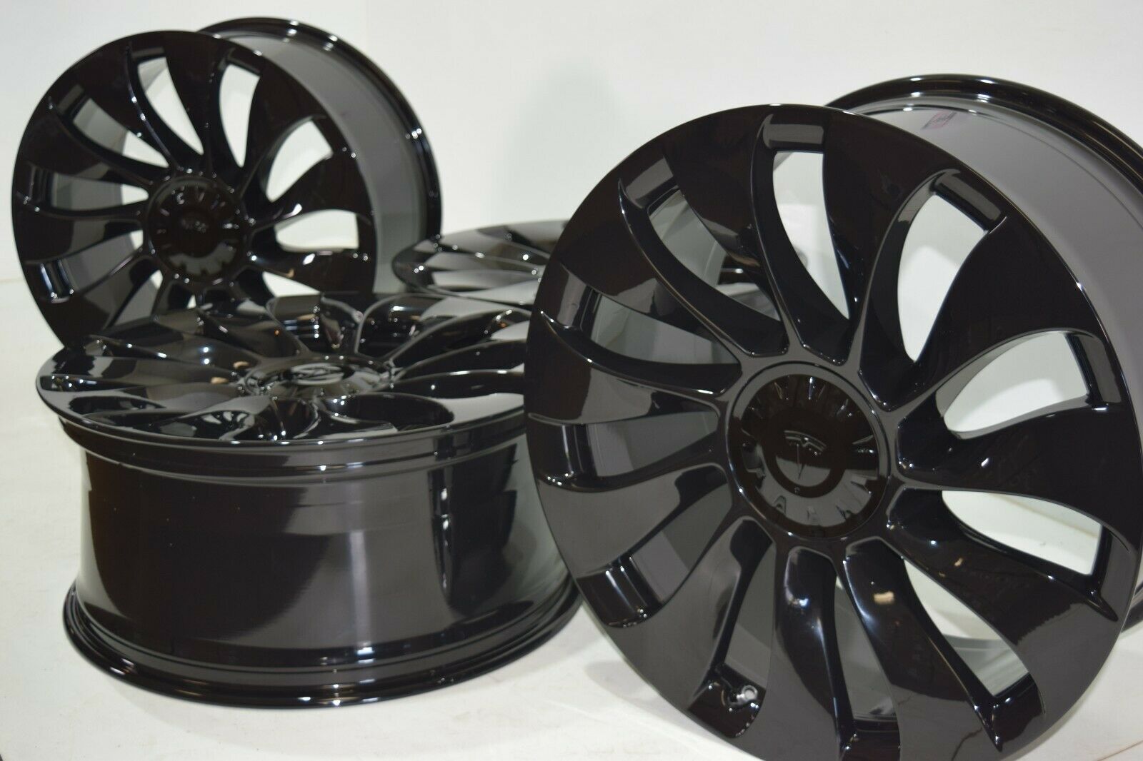 Factory Tesla 21 Wheels Tires Genuine OEM Model Y Performance Uberturbine  Set 4