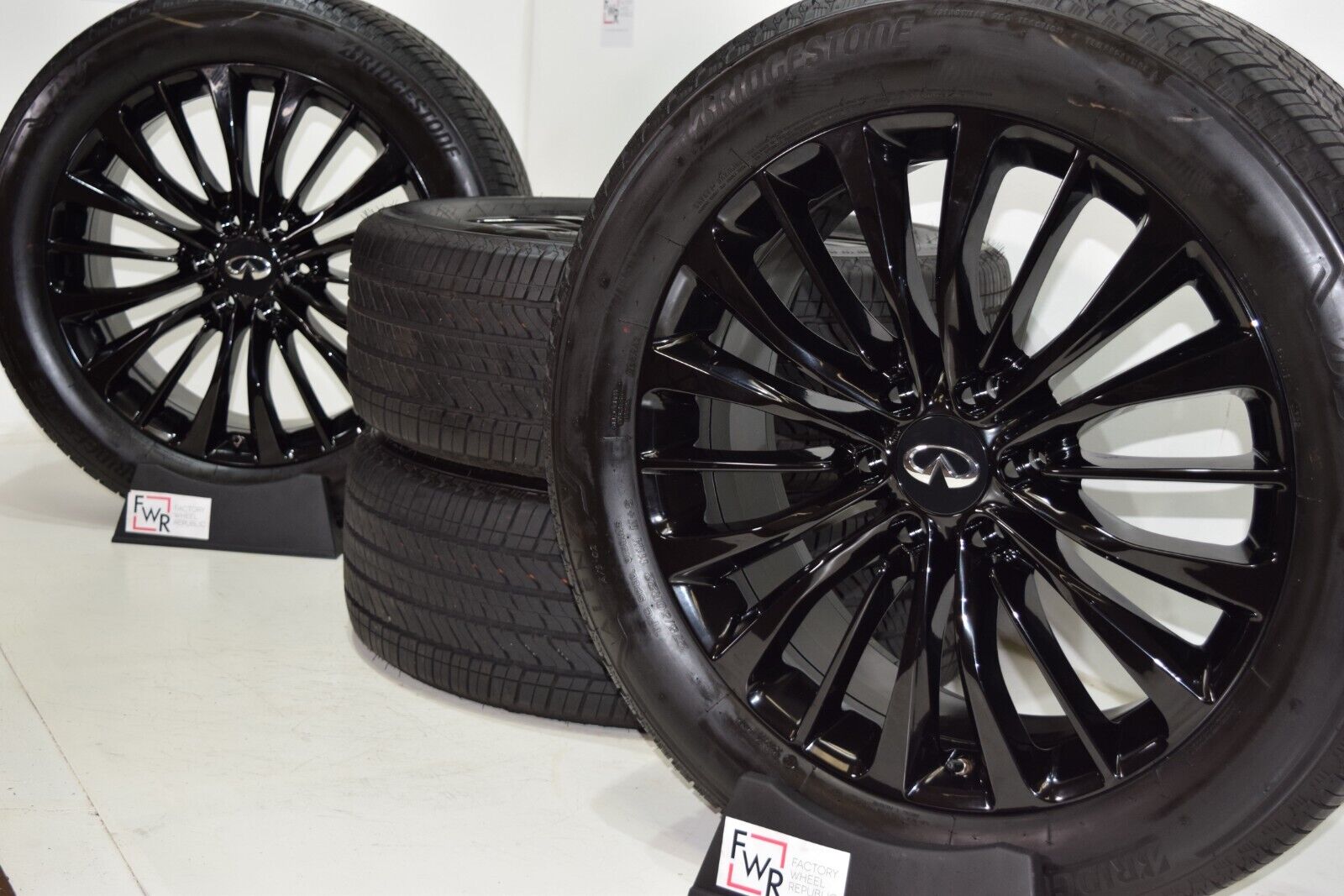 22” INFINITI QX80 QX56 Wheels Rims Black Factory OEM Original tires 22 ...