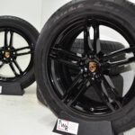 19” Porsche Macan Factory OEM Wheels Black Tires Original Set 2016 2017 2018 2019 2020 2021 2022