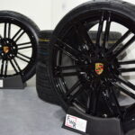 20″ Porsche Boxster Cayman GTS 981 981C Black Factory OEM Wheels and  tires